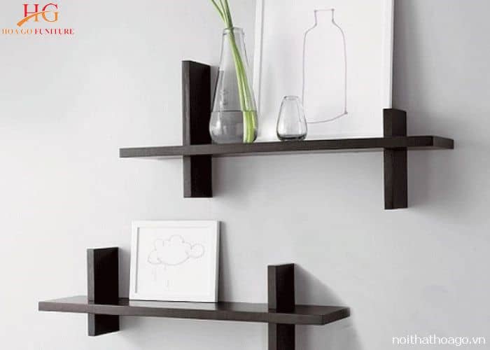 Tiết kiệm không gian bày trí với mẫu kệ gỗ treo tường nhỏ gọn