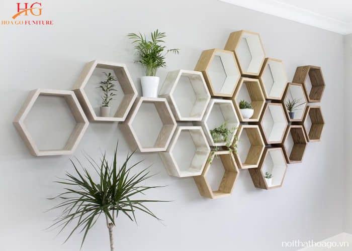 Mẫu kệ gỗ lấy ý tưởng từ tổ ong