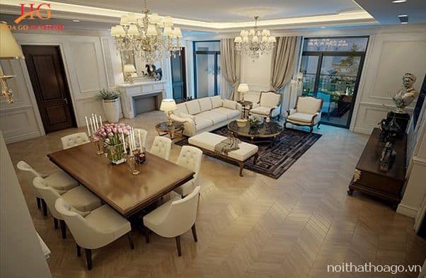 Thiết kế nội thất phù hợp giúp căn hộ chung cư trở nên rộng rãi và sang trọng hơn