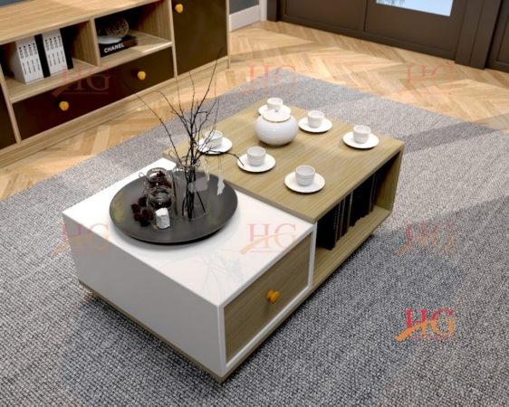 Bàn sofa gỗ phong cách Bắc Âu hiện đại thanh lịch