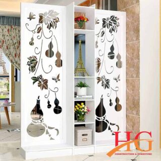 Sản phẩm vách ngăn gỗ CNC trang trí phòng khách đẹp