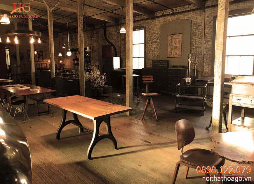 Vật liệu gỗ thường đi với các thiết kế vintage, tạo cảm giác hoài cổ, ấm áp
