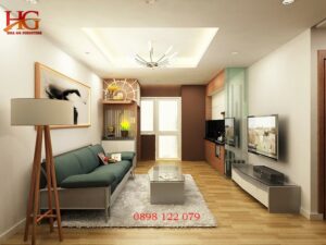Thiết kế nội thất phòng khách chung cư diện tích nhỏ hẹp