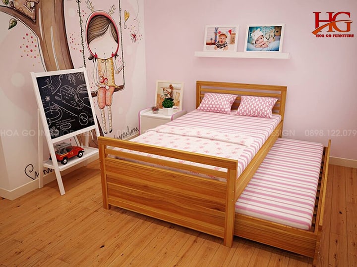 Phòng ngủ với thiết kế giường kéo
