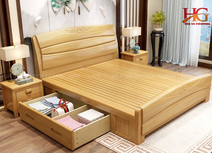 Giường ngủ gỗ công nghiệp MFC 