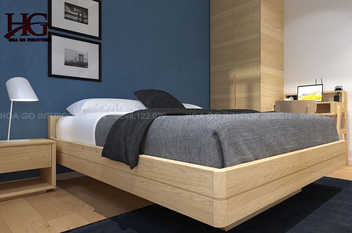 Mẫug giường ngủ gỗ công nghiệp kiểu dáng đa dạng, hiện  đại